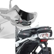 Set: Handguard extension compatible with BMW R 1200 GS 13-18 blk Motoguard with Tail Bag TB3