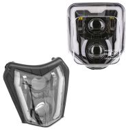 LED headlight compatible with KTM 690 SMC R / Enduro / R 19-24 SW2 + LED headlight