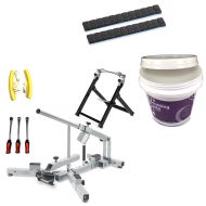 Tire mounting device set MD4N + Set: Wheel balancing weights 2 pieces 12x5g + assembly paste 3kg