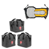 Inner bags aluminum case top case + headlight grille compatible with BMW R 1250 GS / Adventure 19-24