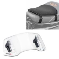 Gel seat cushion M + windshield Windscreen Spoiler Clip-On Puig 20764W clear