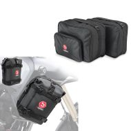 Crash bar bag pair 6Ltr + Vario case inner bags compatible with BMW R 1250 GS / Adventure 19-24