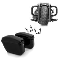 Set of 2x panniers with Nevada holder left-right + crash bar compatible with Honda Rebel 500 CMX 17-24