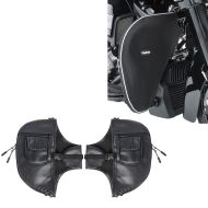 Set: Crash bar soft lowers compatible with Harley Davidson Touring 1980-2023 Soft lower fairing Craftride + Engine guard soft lowers compatible with Harley Davidson Road King Classic Crash Bar Chaps Craftride AL2