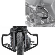Set: Engine Guard Mustache compatible with Harley Davidson Softail 18-24 Highway Bar 32mm black Craftride + Saddlebag guards compatible with Harley Davidson Sport Glide 18-24 side case crash bars Craftride TG7 black