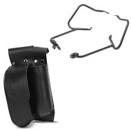 Set: Saddlebag Guard Bag compatible with Harley Davidson CVO Street Glide Craftride + Saddlebag Support Brackets compatible with Harley Davidson Street Glide Special 15-22 rear guard black Craftride