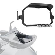 Handguard extension compatible with BMW R 1250 GS Adventure 19-24 smoke gray + TFT display anti-theft with sun visor