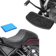 Solo seat gel compatible with Honda Rebel 1100 CMX 21-24 RS2G solo seat + footboards driver