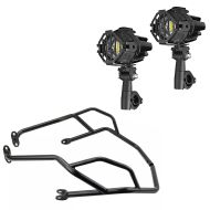 LED auxiliary headlight set + Fairing Crash bar compatible with Benelli TRK 502 16-20 tank crash bar upper part