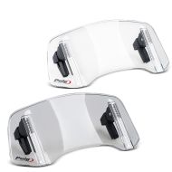 Windshield Windscreen Spoiler Puig 20764W clear + Windshield Windscreen Spoiler Puig 20764H smoke grey