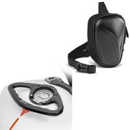 Leg bag LB6 thigh bag in carbon look + passenger handle compatible with Yamaha YZF-R6 / YZF-R1 PG1