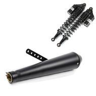 Exhaust cone Exhaust Caferacer + shock absorber 440mm compatible with BMW R 45 / 65 RS2