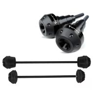 Crash pads + crash pads rear and front axle VS2 slider protectors compatible with Yamaha MT-07 15-21