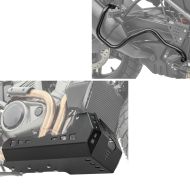 Set: Exhaust Guard compatible with Harley Davidson Pan America 1250 / Special 21-24 Crash Bar EP1 + Skid Plate compatible with Harley Davidson Pan America 1250 / Special 21-24 Black Engine Guard