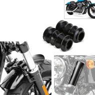 Set: Metal Front Fender Short fits for Harley Davidson Sportster fits forty Eight 48 / Special 10-20 Craftride + Set: Bellows rubber 39mm fits for + Upper Front fits fork Cover fits for Harley Davidson Sportster Forty-Eight 48 10-15 GC2