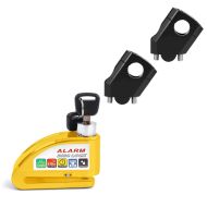 Brake disc lock alarm 110dB + handlebar risers compatible with Suzuki V-Strom 250 / 650 / XT 40mm aluminum