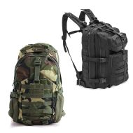 Backpack BO2 tail bag in camouflage + backpack BT2 tail bag in