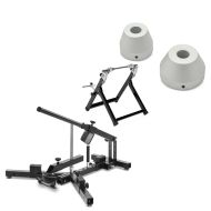 Tire mounting device set compatible with BMW K 1300 R / S/ R 1200 R + balancing adapter for balancing device / balancing stand and tire mounting device