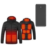 Power bank 10000mah + heated jacket size S WJ1 USB heating jacket thermal quilted jacket