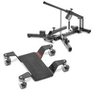 Set: Motorcycle Tyre changer for 12-21" MD4 ConStands with Dolly Mover for Centre Stand Mover II max. 400 kg blk