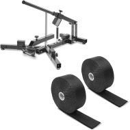 Set: Motorcycle Tyre changer for 12-21" MD4 ConStands with Exhaust wrap for motorbike 15m Heat shield tape blk
