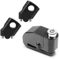 Set: Handlebar riser 40mm Alu for Handlebars with Ø 22mm 7/8" blk Tourtecs with Alarm Brake Disc Lock 120dB blk