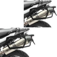Set 2x Pannier Rack compatible with BMW F 650 GS 08-12 SLP Bagtecs for cases and saddlebags