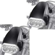 Set 2x Headlight Fly Screen Front Mask fits for Harley Davidson Sportster S 1250 21-24 Wind Shield Craftride black