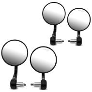 Set 2x Motorbike Handlebar End Mirrors with E-marking Rear View Mirror Pair Zaddox SP8