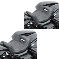 Set 2x Solo Seat Low Profile fits for Harley Davidson Touring 09-24 Craftride RH3 black