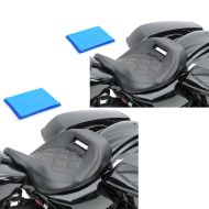 Set 2x Gel Solo Seat Low Profile fits for Harley Davidson Touring 09-24 Rider Seat Craftride RH4 black