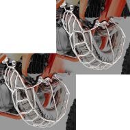 Set 2x Exhaust Pipe guard compatible with KTM EXC 250 / EXC 300 20-23 Diffuser Guard XDURE PR21 Inox