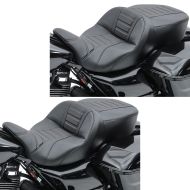 Set 2x Custom motorcycle seat Craftride TG23 fits for Harley Davidson Touring 97-07 black
