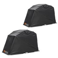 Set 2x Motorcycle Shelter Garage Tent Cover Universal Folding Shed Motoguard XL MOTEA black