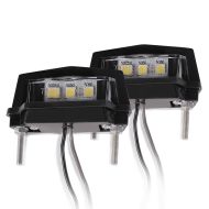 Set of 2 Number plate light LED Zaddox T1 License plate light for Motorcycle