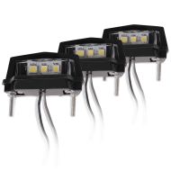 Set of 3 Number plate light LED Zaddox T1 License plate light for Motorcycle