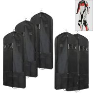 Set of 5 Motorcycle leather suit garment bag 65 x 170 cm Tourtecs LK14 protective cover breathable black