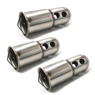 Set of 3 DB-Killer for Zaddox Exhausts with 51mm Manifold connection