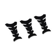 Set of 3 Tank Pad motorcycle / Tank protection Fishbone Sticker  Zaddox universal black