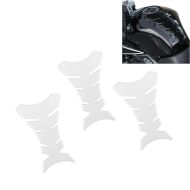 Set of 3 Tank Pad motorcycle / Tank protection Fishbone Sticker Zaddox universal Clear
