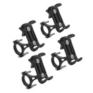 Set of 4 Motorcycle smartphone holder SH5 for handlebar mobile phone aluminium mount