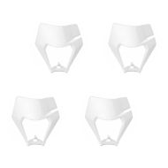 Set of 4 Headlight mask compatible with KTM EXC / EXC-F Enduro 2017-2021 Xdure PQ4 white