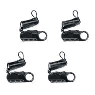 Set of 4 Helmet lock motorcycle / combination lock Tourtecs black