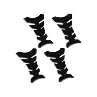 Set of 4 Tank Pad motorcycle / Tank protection Fishbone Sticker  Zaddox universal black