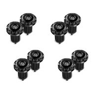Set of 4 Handle bar end / motorcycle slider cap Tourtecs LE1 for universal handlebars blk