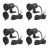 Set of 4 12V motorcycle USB socket Lumitecs US4