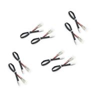 Set of 4 Indicator adapter cable motorcycle compatible with Motocross, Enduro Lumitecs 2 pieces AK5
