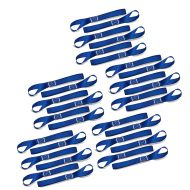 Set of 5 Lashing strap, 6pcs mega pack blue