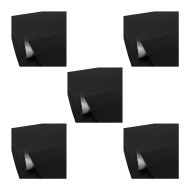 Set of 5 Tourtecs Motorcycle seat leather anti-slip black