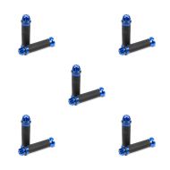 Set of 5 Handlebar Grips Zaddox 2X 22mm blue